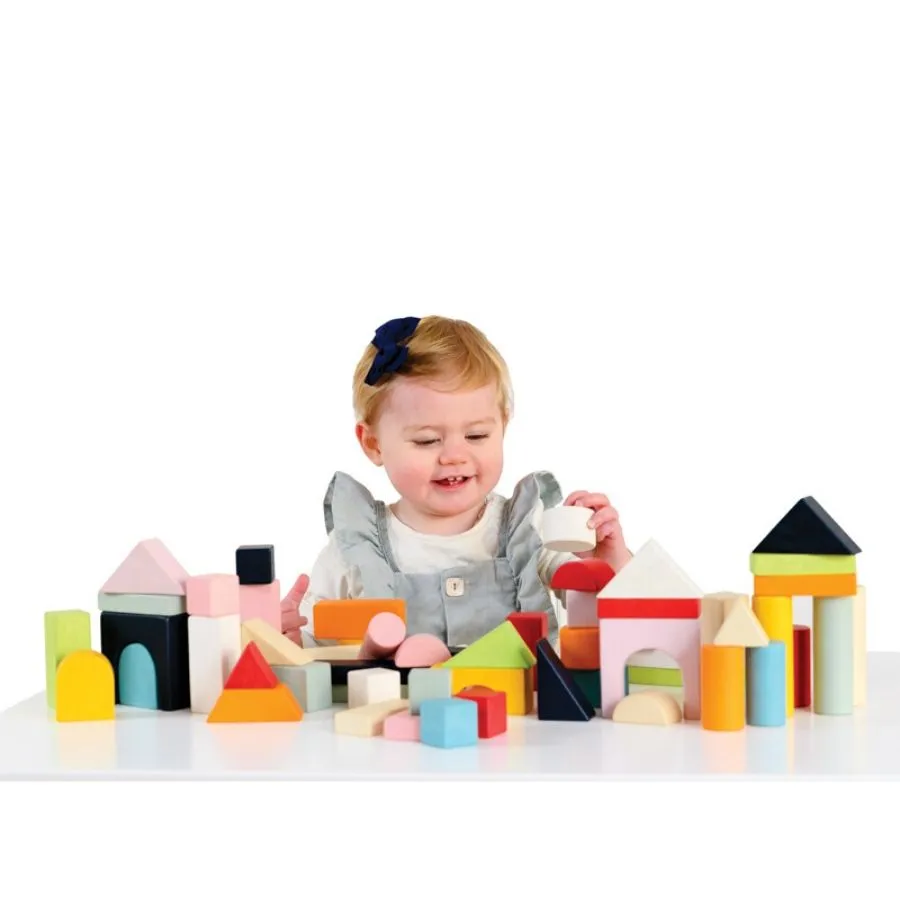 Le Toy Van - Petilou 60 Piece Building Blocks Set and Bag