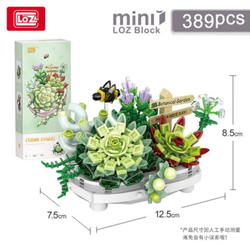 LOZ Flowers DIY decoration blocks Home decoration Model Building Blocks toys Assembly Toy Christmas Gift for Children Adult 1661