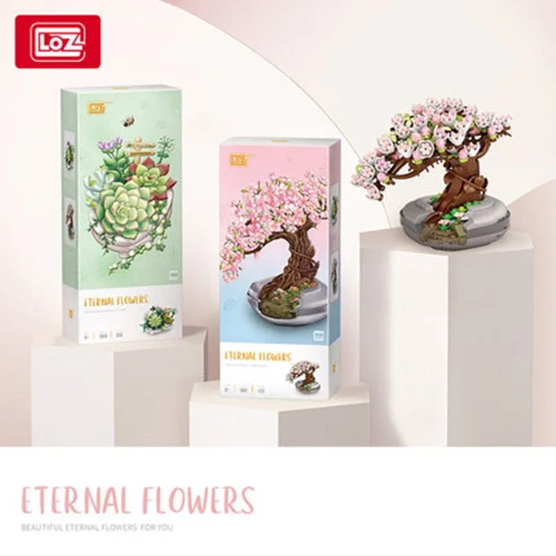 LOZ Flowers DIY decoration blocks Home decoration Model Building Blocks toys Assembly Toy Christmas Gift for Children Adult 1661