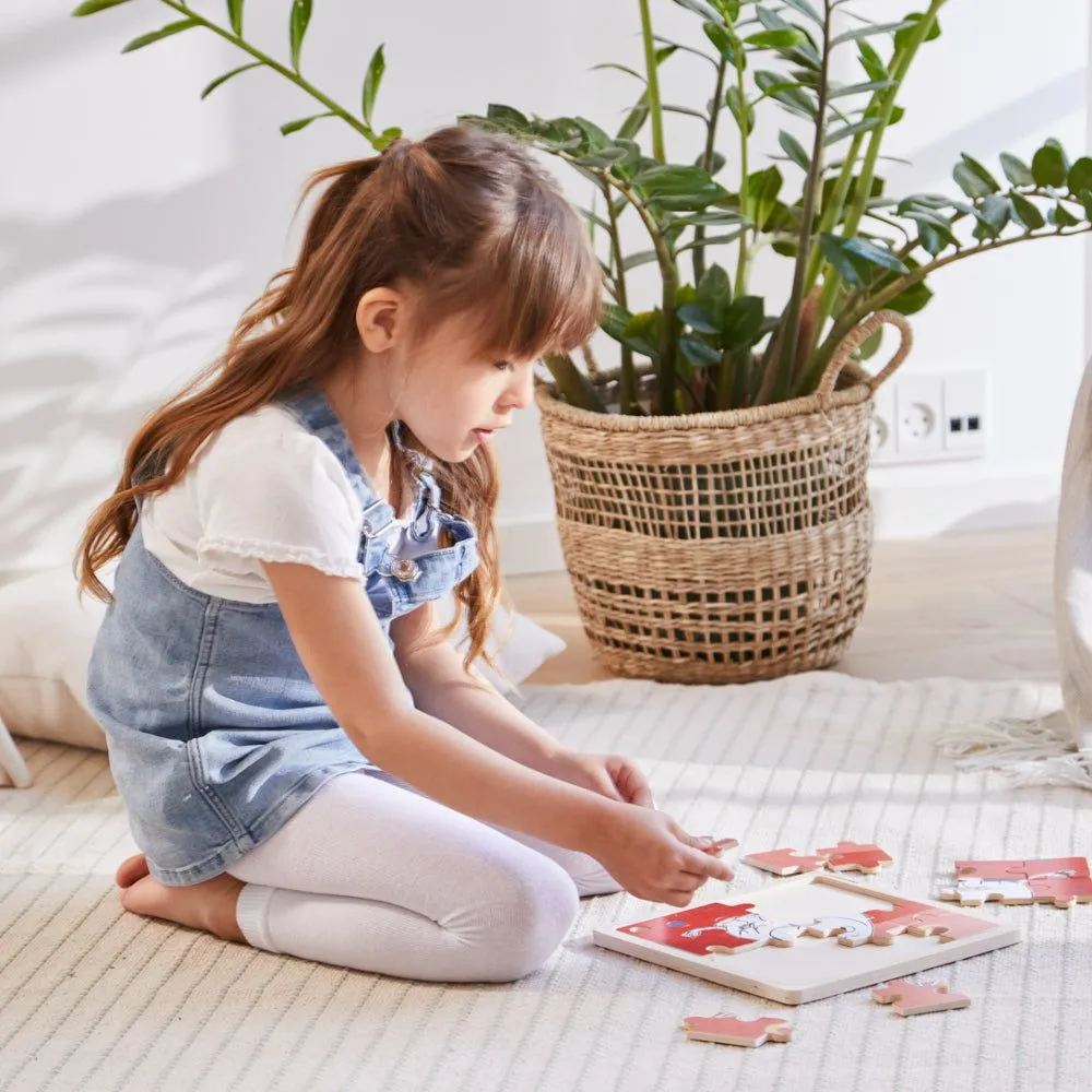 Moomin Caring Wooden Square Puzzle - Barbo Toys