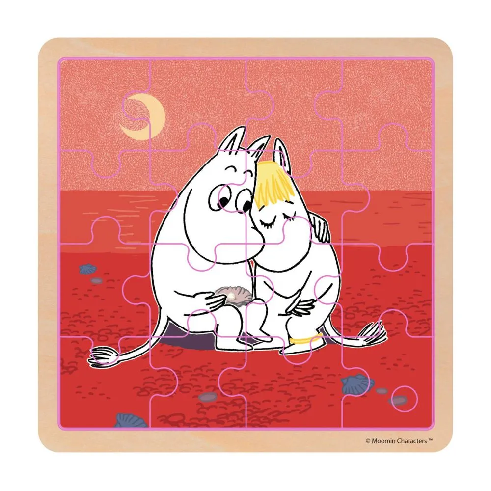 Moomin Caring Wooden Square Puzzle - Barbo Toys