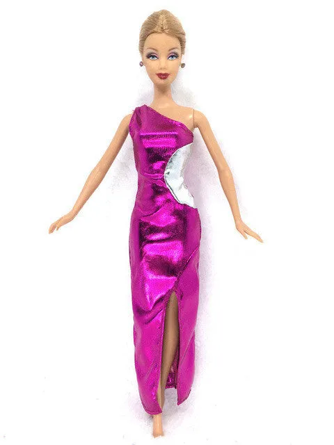 NK 2016 Newest Doll Outfit Beautiful Handmade Party ClothesTop Fashion Dress For Barbie Noble Doll Best Child Girls'Gift