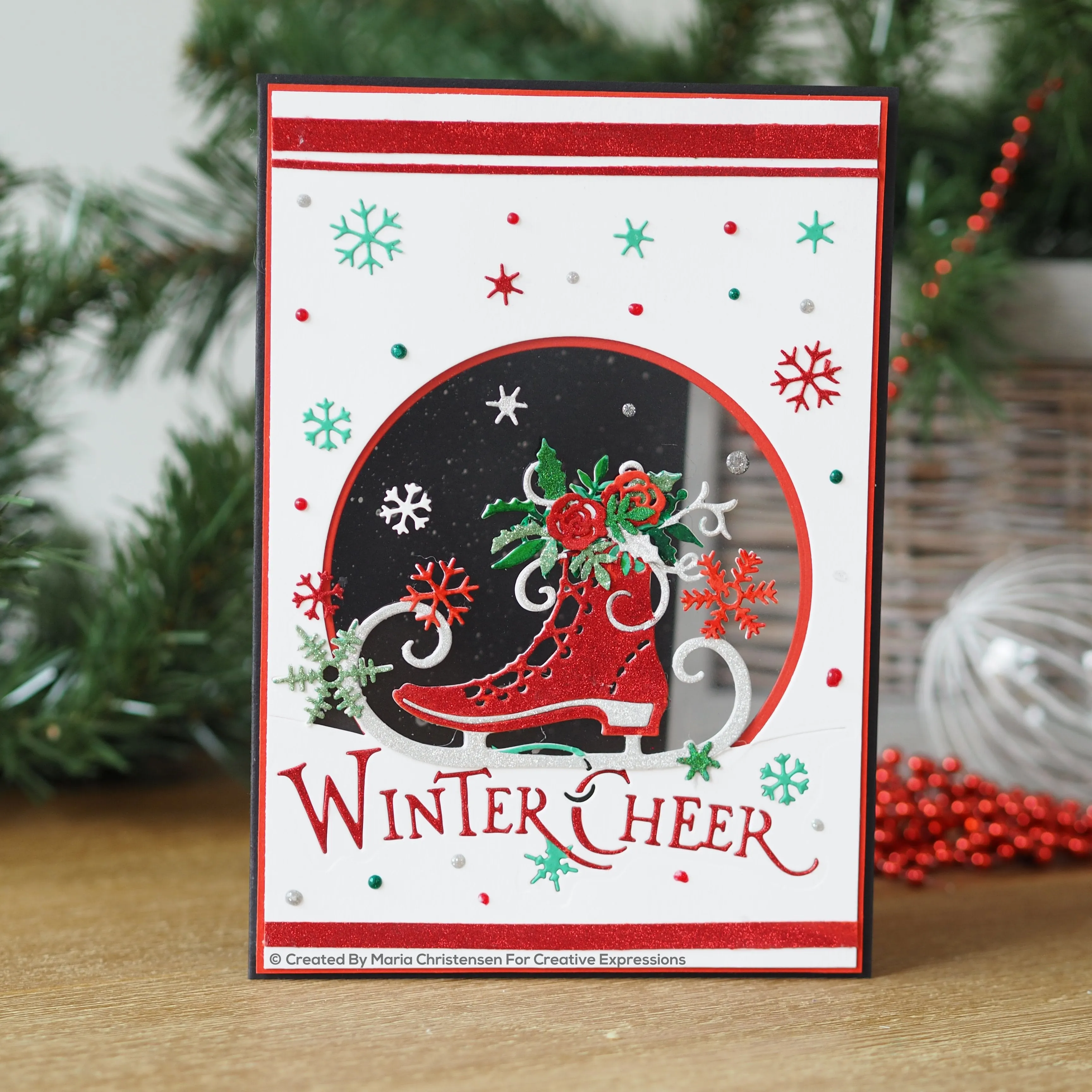 Paper Cuts Edger Winter Cheer Craft Die