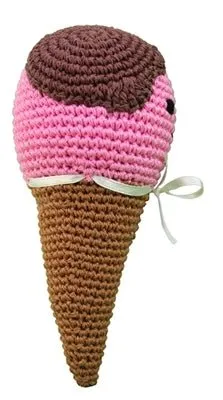 Scoop the Ice Cream Cone Knit Toy