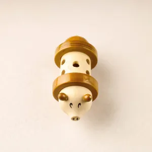 Sneezy Rolling Rattle - Traditional Channapatna Handmade Wooden Toy