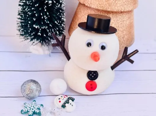 Snowman Playdough Jar