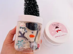 Snowman Playdough Jar