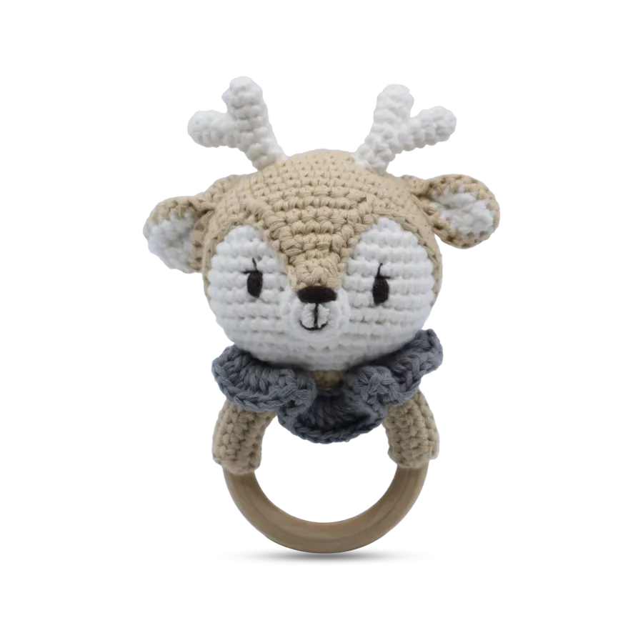 Snuggle Buddies Reindeer - Ring Rattle