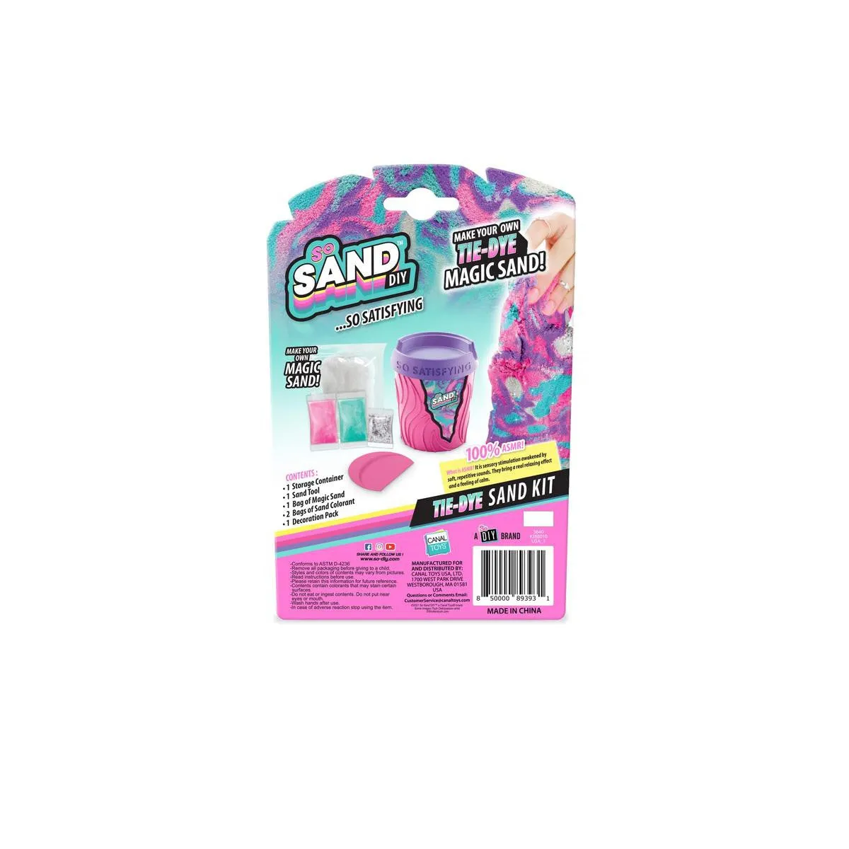 So Sand DIY Blister Single Pack Magic Sand (Tie-Dye Sand & Scented Sand)