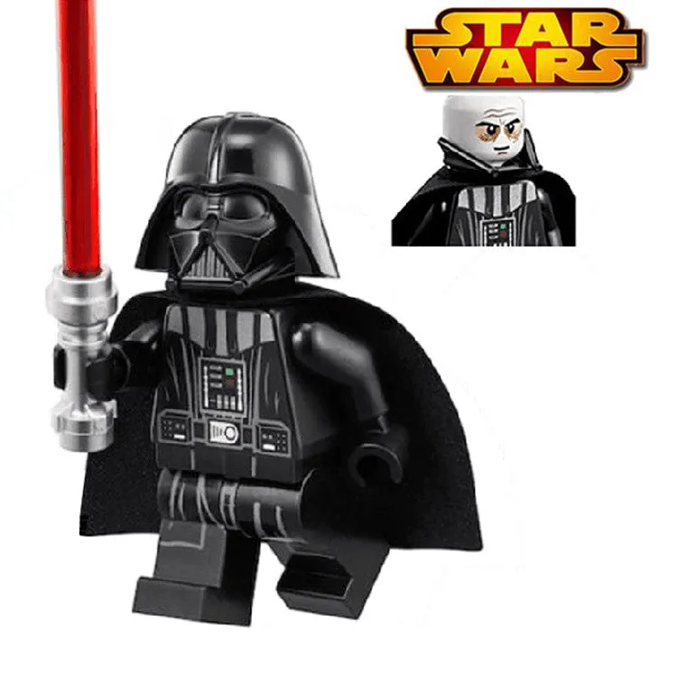 Star Wars Darth Vader With Red Lightsaber Super Heroes Building Blocks Sets Children Classic Models Bricks Toys For Kids Gift