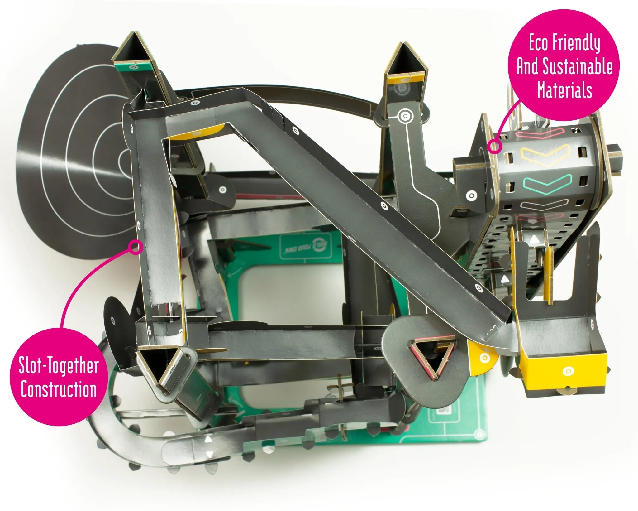 STEM Build - Marble Run with Three Neon Tracks