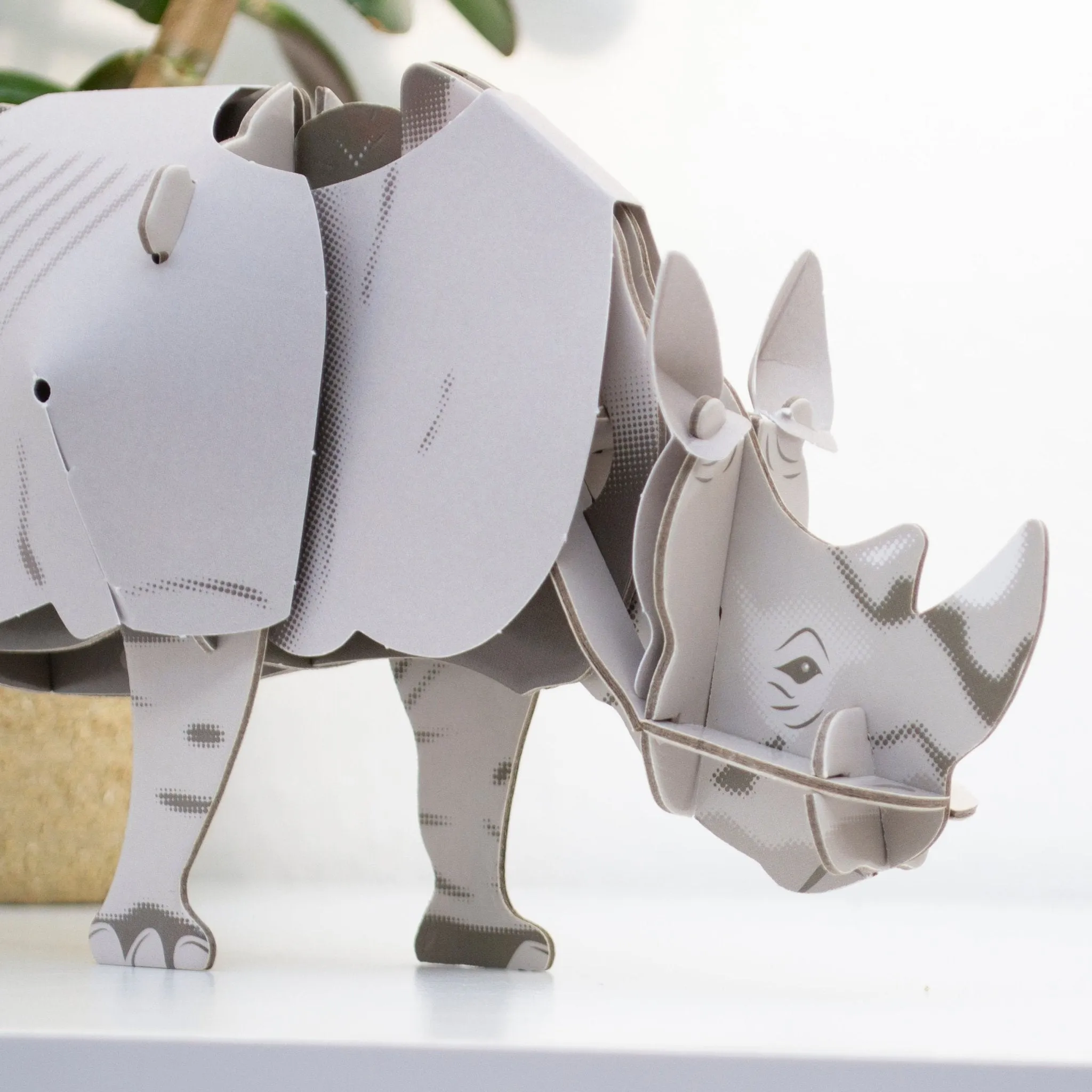 STEM Build - White Rhino with Moving Mechanisms