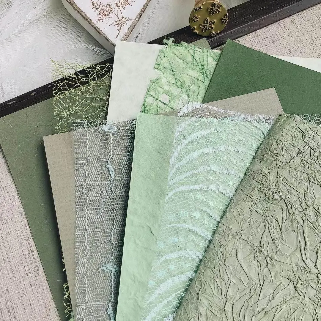 Textured Artisan Craft Paper Set - 10 Sheets