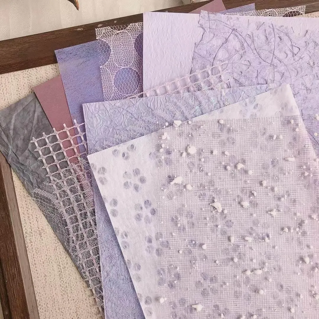 Textured Artisan Craft Paper Set - 10 Sheets