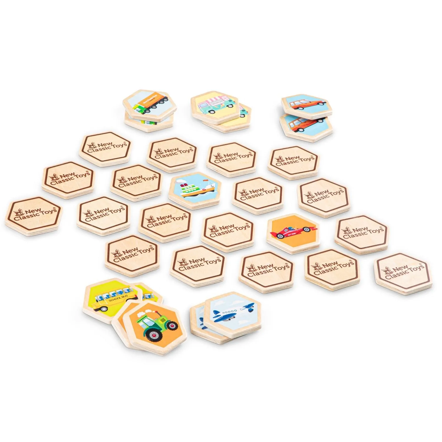 Wooden Memory Tiles