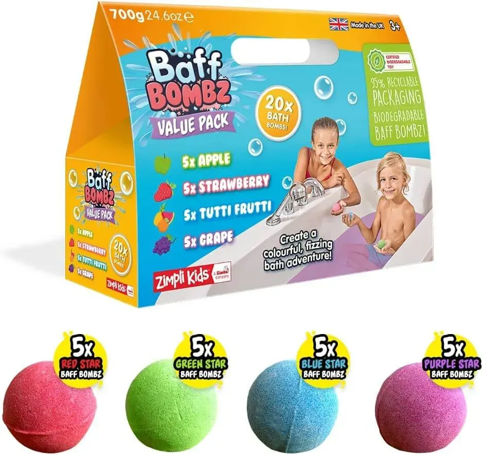 Zimpli Kids Baff Bombz - 20 Bath Bombz